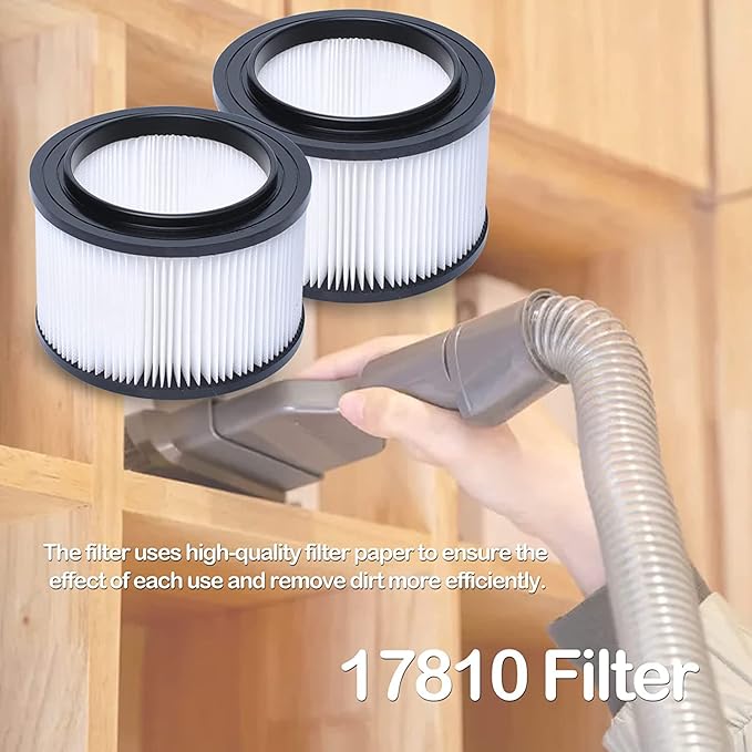 17810 Filter Compatible with Craftsman 4 Gallon Vacuum Filter,9-17810 Wet Dry Vacuum Filter Compatible with Craftsman 4 Gallon Replacement Filter (4 pack) - AquaVibe