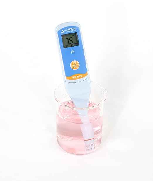 Apera Instruments, LLC-AI221 SX610 Waterproof pH Pen Tester, ±0.1 pH Accuracy, 0-14.0 pH Range, Suitable for Test Tube Testing, Replaceable Probe