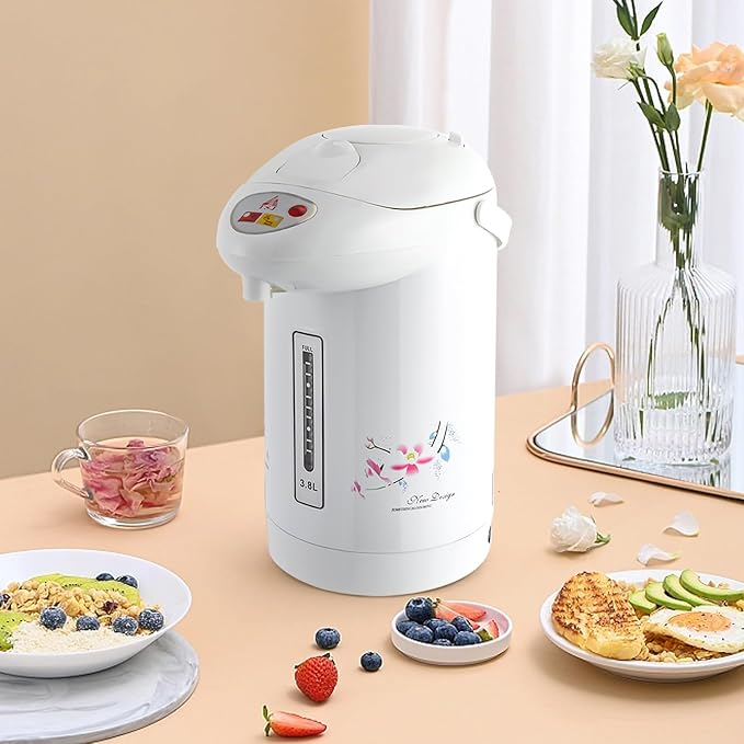 3.8L Electric Hot Water Urn, Insulated Stainless Steel Water Boiler and Warmer with Anti-scald Lock, 3 Dispensing Options for Tea & Coffee, Instant Countertop Hot Water Dispenser for Home and Office