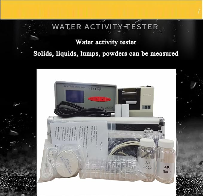 Smart Water Activity Meter Analyzer Monitor Real Time Print Function With Water Activity Range 0 to 1.000aw Water activity ±0.015aw