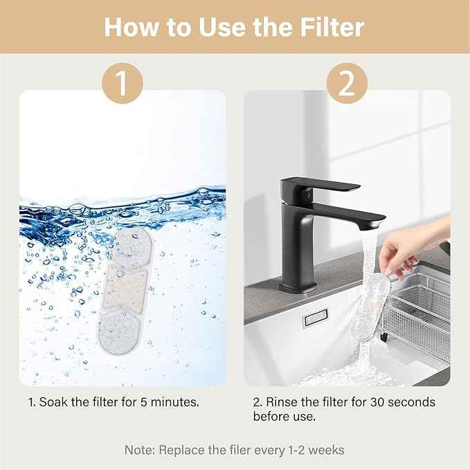 16+16 Pack Replacement Filters for Zuqqony 12L Stainless Steel Dog Water Fountain, 8 Month Set for Large Dogs Water Bowl Dispenser, Includes 16 Filters & 16 Sponges