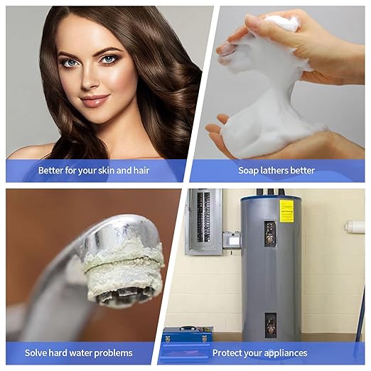 Electronic Water Descaler, Zuomeng Whole House Descaler with High Efficiency in Dissolving Scale for 2000-5000 sq ft Homes, 1.5” Pipes, Water Softener Alternative, No Chemicals, Salt or Filters