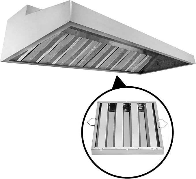 New Star Foodservice 54316 Stainless Steel Hood Filter, 16" W x 20" H - AquaVibe