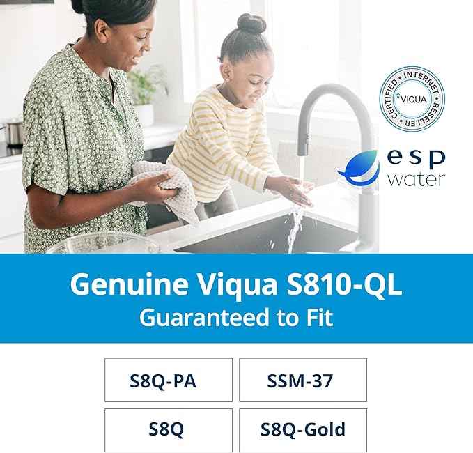 VIQUA S810-QL UV Lamp and Quartz Sleeve Bundle – Includes S810RL Bulb, QS-810 Sleeve & O-Rings – Compatible with S8Q-PA, S8Q, S8Q-Gold, S8Q-PV, SV8Q-PA, SSM-37, SSMV-37 UV Systems