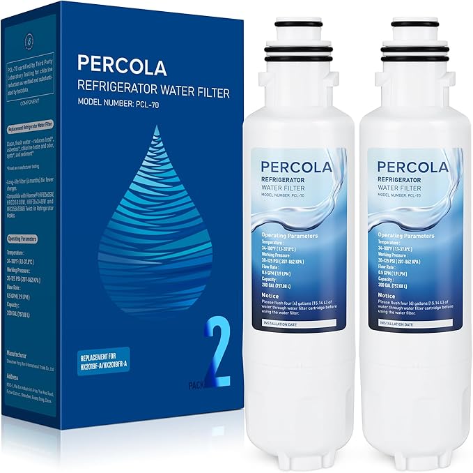 HX2019FR-A Water Filter Replacement, Compatible with Hisense HX2019FR-A, HX2019F-A, HRM260N6TSE, HRFD560SW, HRCD585BW, HRFD634BW, HRCD650BW, HRCD586TBWB and Mora MRM260N6TSE (2 Pack)