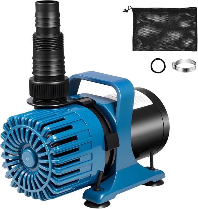 310W 5300 GPH Pond Pumps for Outdoor Ponds, 180° Adjustable Water Direction, Ultra-Quiet Fountain Pump with 20FT Power Cord & Barrier Bag, Waterfall Pump, Pond Water Pump, UL Listed