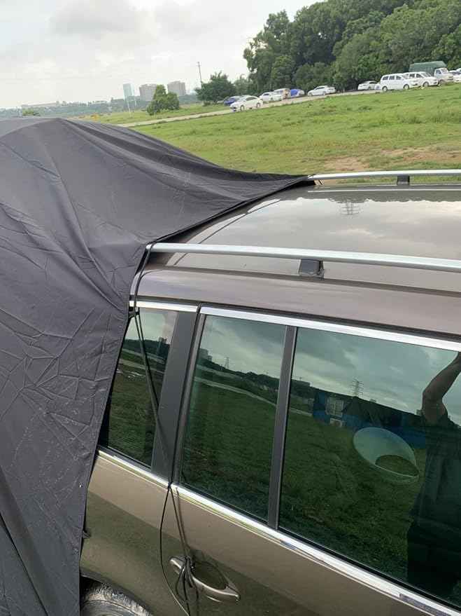 SUV Tent Van Camping Nomadic Camper Sleeping Take Shower or Change Clothes in Vehicle Water-Repellent and Lightweight Portable Bag Set up Size: L.W.H: 148x148x230 Centimeters
