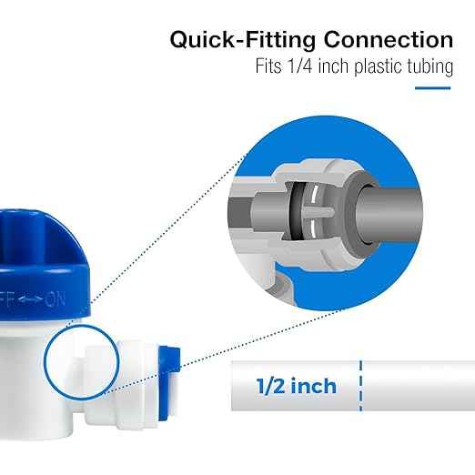 iSpring T55M 5.5 Gallon Water Storage Tank + iSpring ICEK Ultra Safe Fridge Water Line Connection Kit
