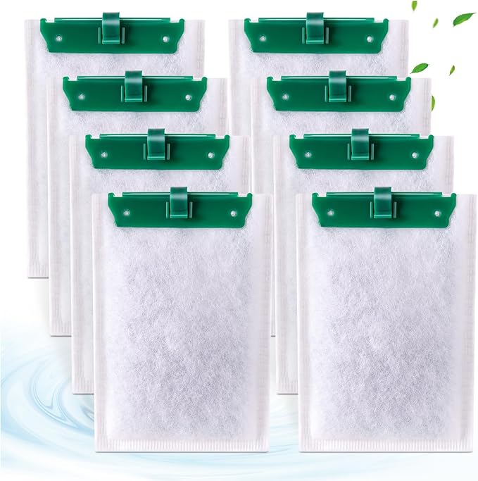 8 Count Medium Filter Cartridges Compatible with Tetra Whisper Bio-Bag Filters Medium Replacement Filter Cartridges for Whisper ReptoFilter and 10i IQ10 PF10 Power Filters -Ready to Use - AquaVibe