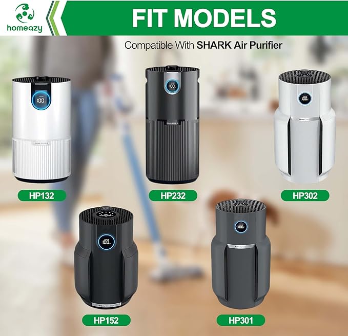 6 Pack Odor Neutralizer Cartridge Replacement for Shark ZU102 LA702 UZ565H AZ3002 AZ4002 AZ3000 HZ3000 HZ3002 IZ862H IZ562H Upright Vacuum and HP152 HP301 HP302 Air Purifier, Part# 1541FC3000, Cologne