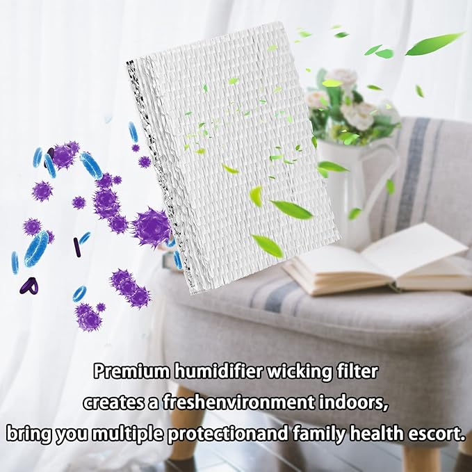 HIFROM 5Pack HC22P Replacement Humidifier Wick Filters Compatible with Honeywell HE220 HE220A HE220B HE225A HE225B HE240 HE100 HE150 Humidifier HC22P1001 - AquaVibe