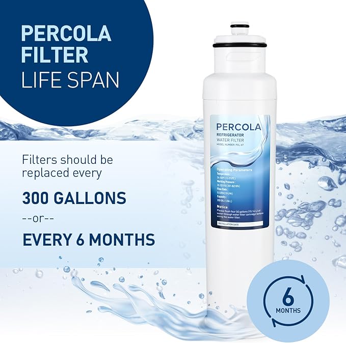 HX2017FR-A/HX2017F-A Water Filter, Compatible with Hisense® HRF266N6CSE1, HRF266N6CSE, HRF209N6CSE, HRF254N6TSE, HRF254N6DSE Twist-In Refrigerator Models (1 Pack)