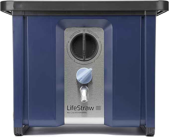 LifeStraw Max – High Flow, High-Capacity Water Filter and Purifier for Survival, Emergencies, and Humanitarian Aid