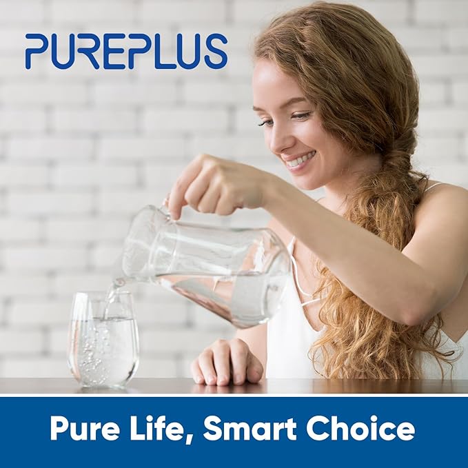 PUREPLUS 3US-AF01 Under Sink Water Filter, Compatible with Standard 3US-AF01, 3US-AS01, AP Easy C-CS-FF, WHCF-SRC, WHCF-SUFC, WHCF-SUF Water Filter, 3 Pack