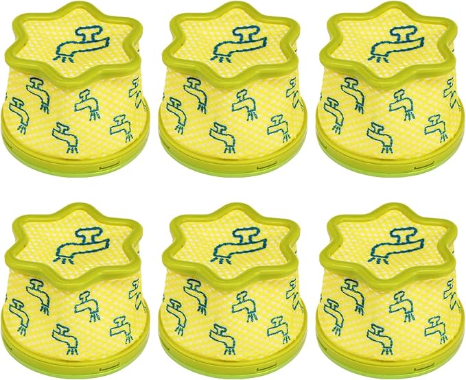 6 Pack Replacement Pre-Filter Compatible for LG CordZero A9 Series Cordless Stick Vacuum Cleaner Accessories A907GMS,A916BM, A905RM,A906SM,A925KSM,A926KSM,A929KVM -Filter Replacement Parts ADQ74774001 - AquaVibe