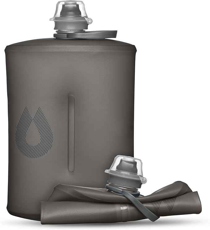 HydraPak Stow Collapsible Water Bottle – 350ml, 500ml, 1L – Ultralight, Leak-Proof, BPA-Free, Filter Compatible Travel & Hiking Flask