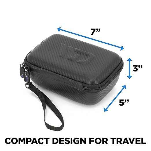 CASEMATIX Travel Case Compatible with Sawyer Mini Water Filter, Squeeze Pouch, Straw and Cleaning Plunger - Hard Shell Carry Case for Water Filter System and Accessories, Case Only
