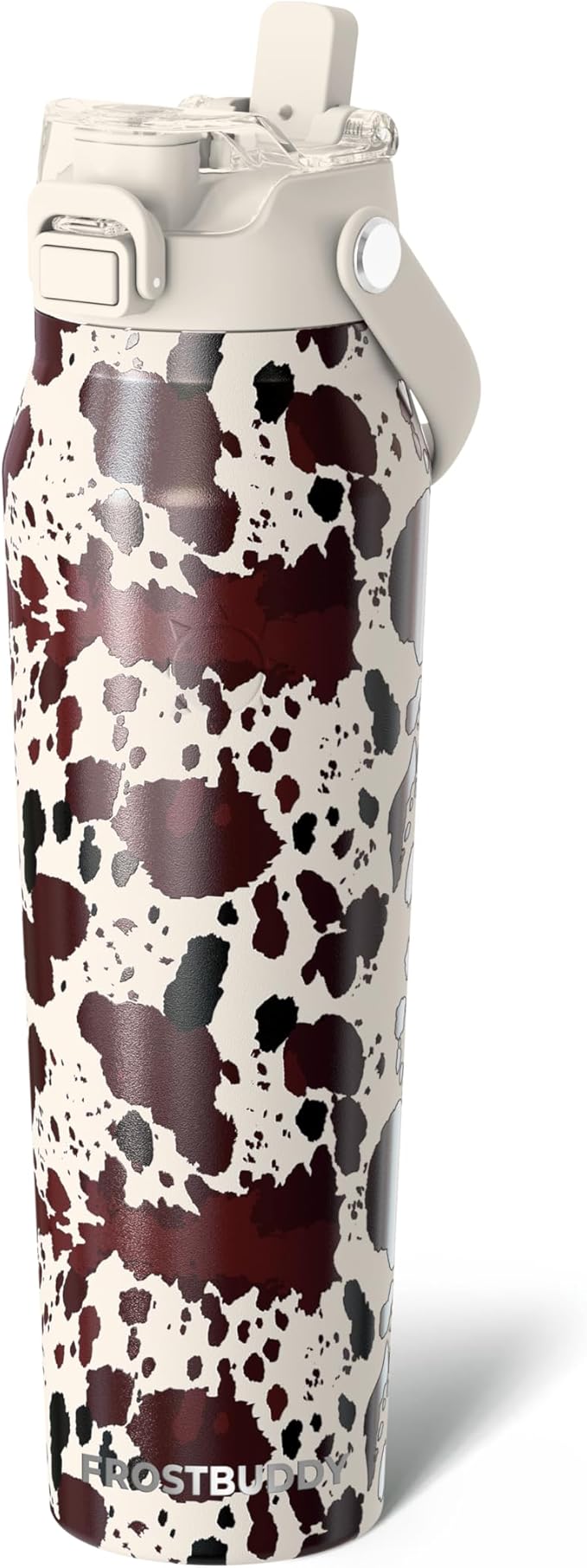 Frost Buddy 32oz Insulated Water Bottle with Straw & Chug Lid | Leak-Proof Stainless Steel | 24-Hours Cold | Sweat-Proof, Cup Holder Friendly | Ideal for Gym, Travel, Sports & Everyday Hydration