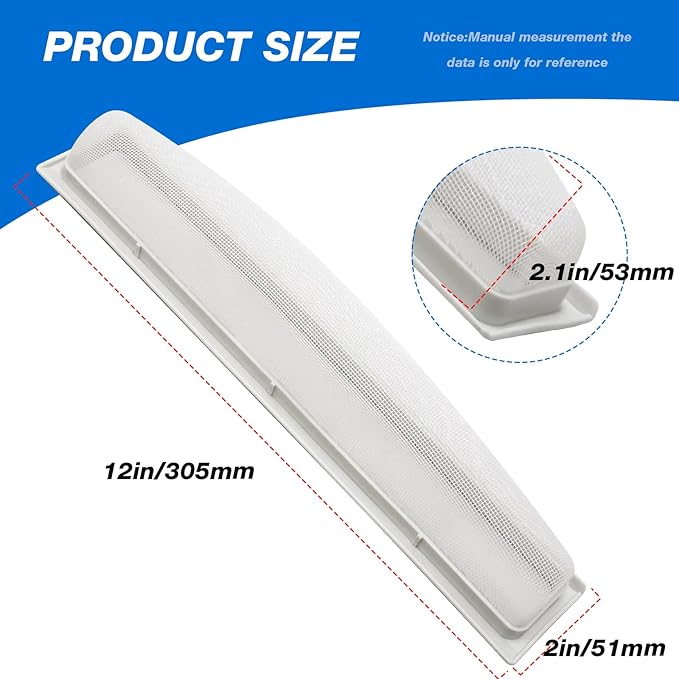 Dryer Lint Filter Case Screen 131359600 5304516871 Replacement for Frigi-daire Ken-more 131359602 131359603 131152700 131359601 5304516872