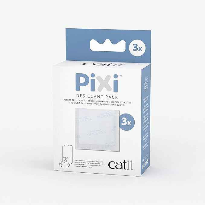 Catit PIXI Smart Feeder Replacement Desiccant Pads for Automatic Cat Food Dispenser, 3 Pack