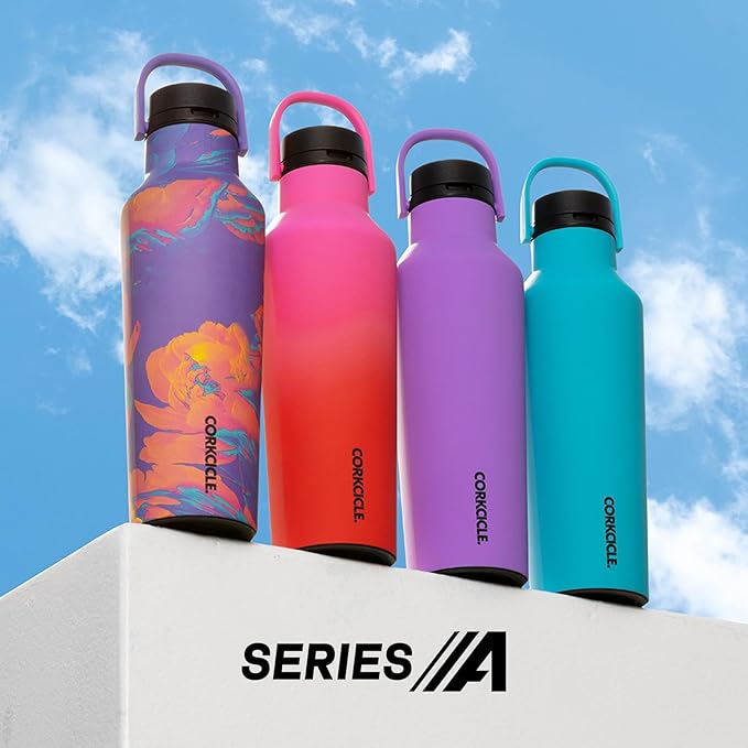 Corkcicle Sport Canteen - Keeps Drinks Cold 25 Hours - Stainless Steel Water Bottle - Triple-Insulated - Spill-Proof - Summer Drinkware Gift - Keeps Drinks Ice Cold - 20 oz - Hammerhead