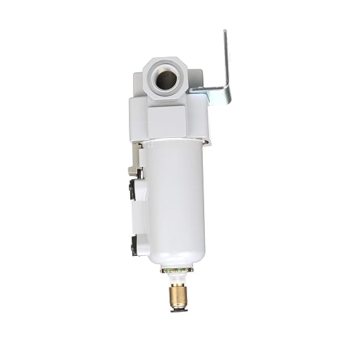 PneumaticPlus SAFM300-N03BD-MEP Compressed Air Coalescing Filter, 0.1 Micron, 3/8" NPT - Metal Bowl, Auto Drain, Bracket - AquaVibe