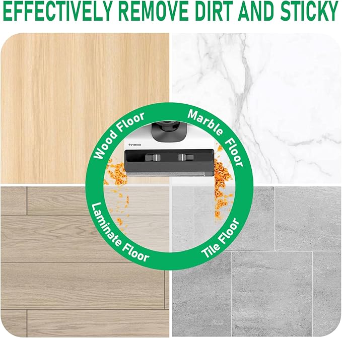 Vacuum Brushes and Filters Kit Compatible with Tineco Floor ONE S5, Floor One S5 Pro Wet Dry Cordless Vacuum Cleaners, 3 Roller Brushes, 3 Filters, 1 Cleaner Brush - AquaVibe