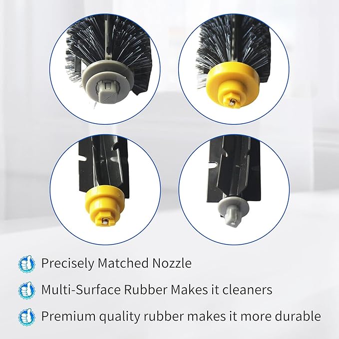 Replacement Parts Bristle Brushes Filters & Side Brush & Tools Compatible with iRobot Roomba 600 Series 550 560 614 618 620 630 650 660 665 680 685 690 692 694 695 Vacuum Accessories - AquaVibe