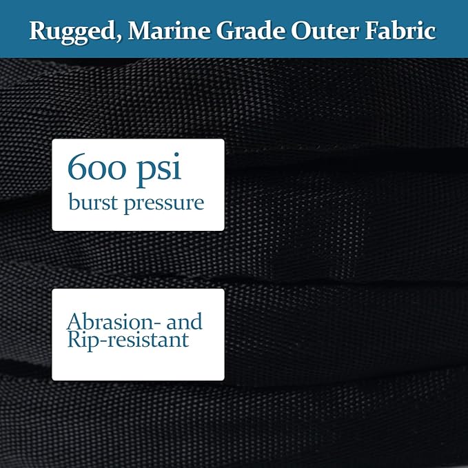 Garden Hose 50ft Made of TPE(BetterThan PVC), with 10 Patterns Sprayer Nozzle, Ultra-Light & Flexible Water Hose with Solid Brass Fittings, Non-Shrinking, Easy to Storage, Drinking Water Safe Material