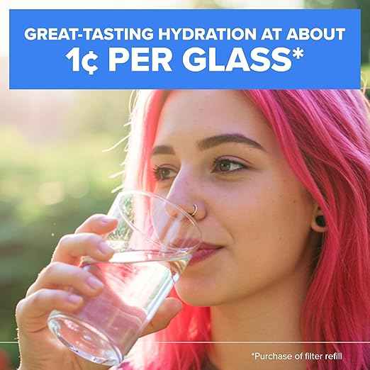 Brita UltraMax Large Water Dispenser With Standard Filter, BPA-Free, Reduces Copper, Cadmium and Mercury Impurities, Lasts 2 Months or 40 Gallons, Includes 1 Filter, Kitchen Accessories, Large 27-Cup