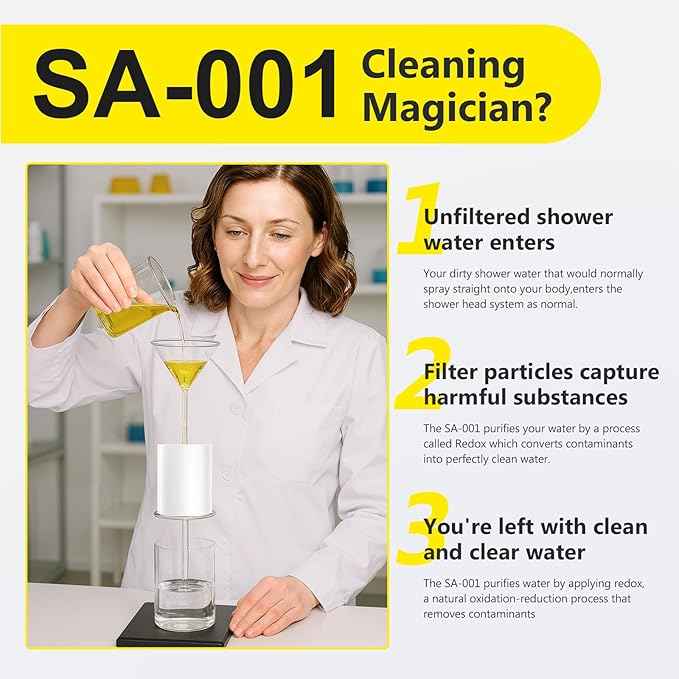 Next-Gen Shower Filter - SoliCozy Shower Water Filter, Water Softener Shower Head Filter, Reduces Dry Itchy Skin, Dandruff, Eczema, and Dramatically Improves The Condition of Your Skin, Hair and Nails