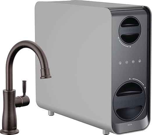 Delta Faucet Clarifi Under Sink Reverse Osmosis Water Filter System with Oil Rubbed Bronze Traditional Beverage Dispenser Faucet
