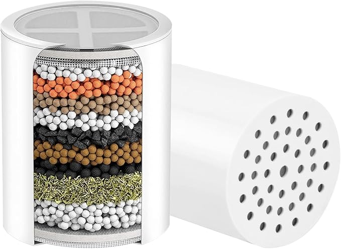 Shower Head Replacement Filter Cartridge - Compatible with HALO FILTERS High-Pressure Filtered Showerhead.(2PACK)