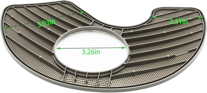 W10463906 W10354786 Dishwasher Screen Filter Replacement for Whirlpool Kenmore Amana Kitchen Dishwasher AP6021820 WPW10195360 2312301 PS11755148 PS3653246 Gray