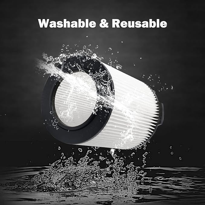 Standard Wet/Dry Vac Filter Vf4000 Compatible with RIDGID Shop vac filters 5-20 Gal & 6-9 Gal Husky Vacuum, Replacement Vf4000 Filter 1PACK - AquaVibe