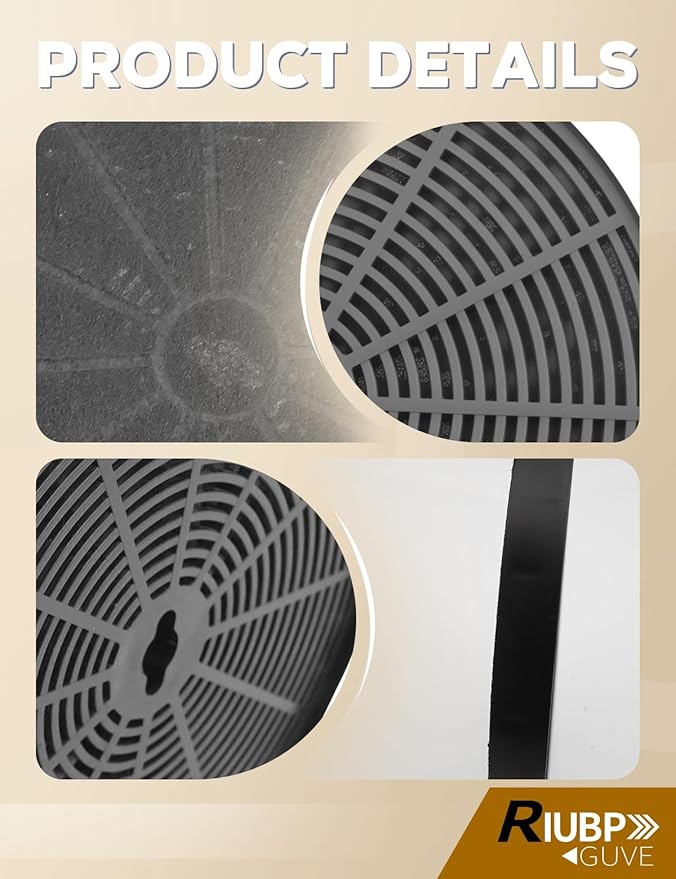 4PCS Range Hood Filter Fit for Hauslane Models for IN-R100SS-30 WM-530SS-30 WM-530SS-36 WM-538SS-30 WM-538SS-36 WM-590SS-30 WM-630SS-30 WM-630SS-36 Black - AquaVibe