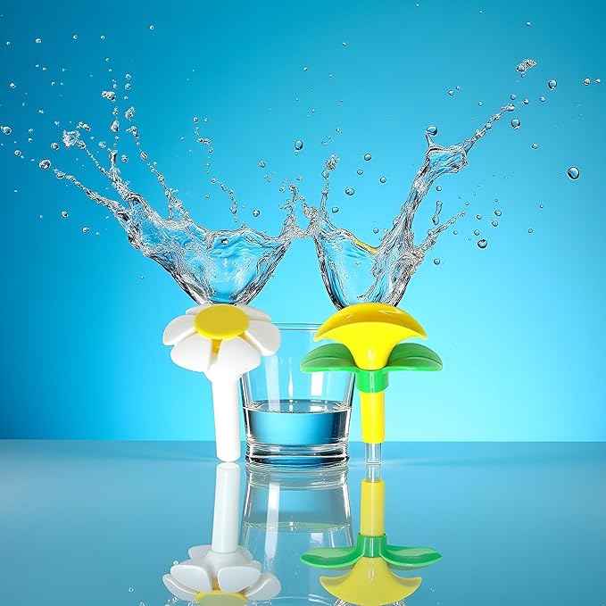 2Pcs Cat Fountain Replacement Flower Nozzle Head for Round Cubic Top Water Dispen, Cat Fountains
