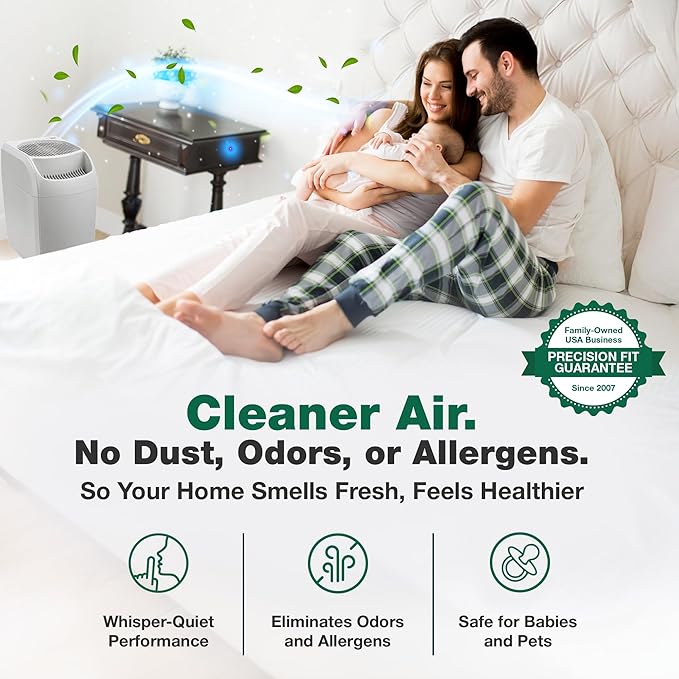 Think Crucial Replacement Humidifier Paper Wick Filters Compatible with Aircare Part # 1043 & Models EP9500,EP9700,EP9800,EP9R500,EP9R700,EP9R800 - Essick: 821000,826000,831000,SS390DWHT (1 Pack)