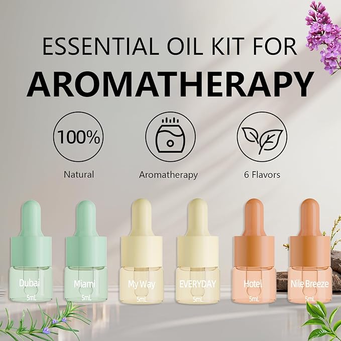 Hotel Fragrance Diffuser Oil Gift Set | Aromatherapy Diffuser Oil | Inspired by of Four Season, Marriott, Fairmont and The Ritz Carlton Signature Scents, Total 18 Essential Oils for Home