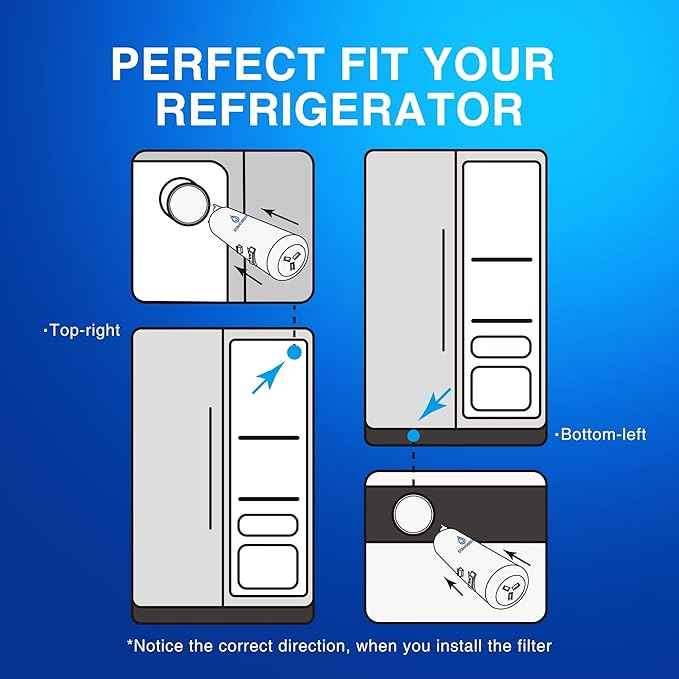 9081 Water Filter Replacement for Kenmore, 46-9081, 46-9930, P4RFWB, P8RFWB2L, Compatible with Whirlpool, Everydrop Filter 1, W10295370a, WHR1RXD1, 2 PACK