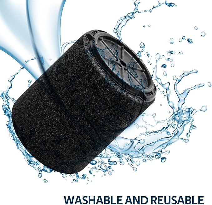 2 Pack VF7000 Replacement Filter Compatible with Ridgid 5-20 Gallon and Husky 6-9 Gallon Wet/Dry Vacuums Foam Wet Application Only Vac - AquaVibe