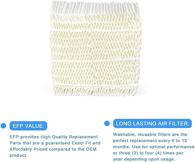 TOMOON 1043 Super Wick Humidifier Filter - Replacement for Essick Air Aircare 831000 EP9500 EP9800 836000HB and Spacesaver 800 8000 Series humidifier