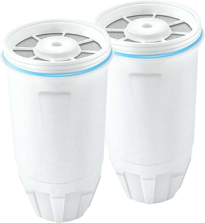 Water Filters Replacement for Zero Water Pitchers and Dispenser, 0 TDS Premium Filtration, Reduce Lead/Chromium/PFOA/PFOS - Improve Tap Water Taste (Pack of 2 by TOMOON)