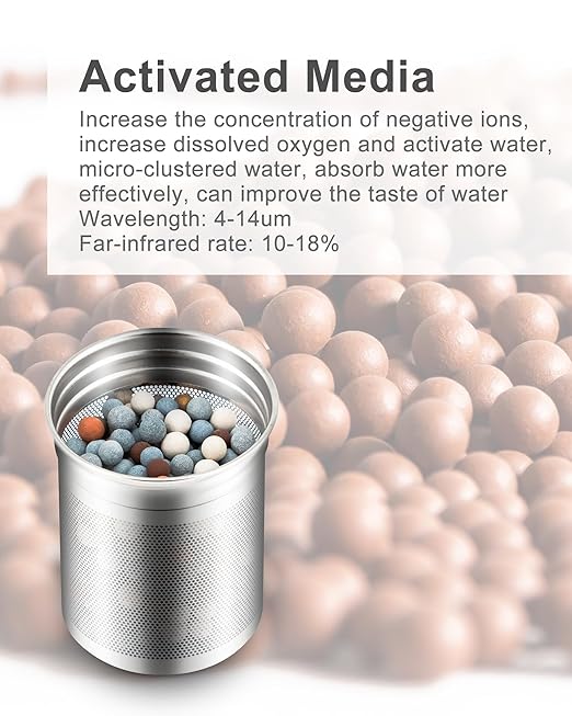 Filterelated 30 Oz Stainless Steel Portable Alkaline Filter Water Bottle Special Replacement Filter Cartridge, Life of Three Months-1 Piece