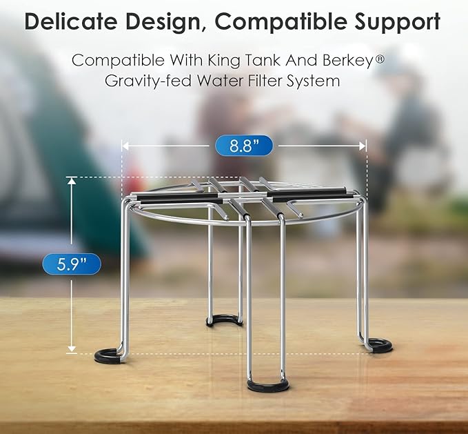 Waterdrop Gravity-fed Water Filter System & Stainless Steel Stand