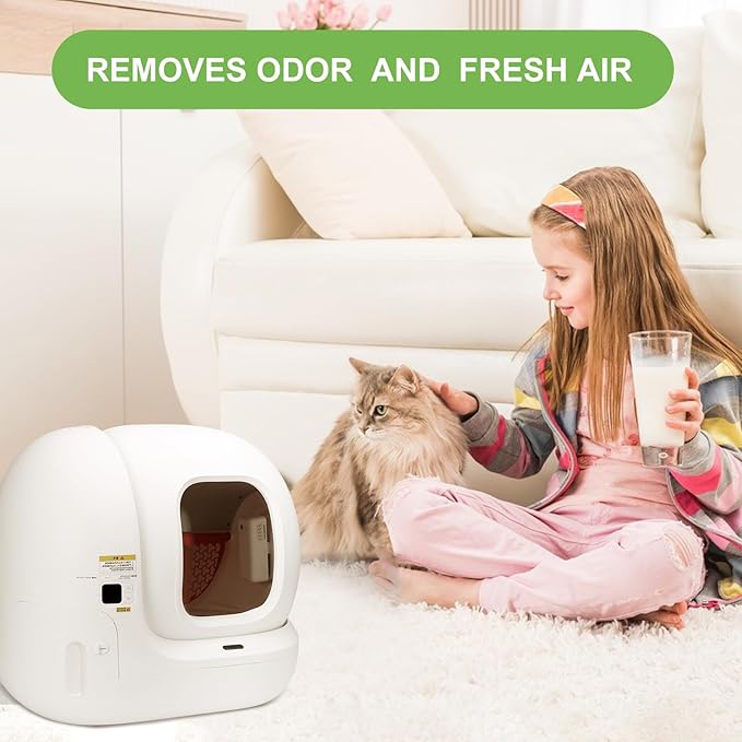 N50 Odor Eliminator Compatible with PuraMax Self-Cleaning Cat Litter Box, Cat Toilet Odor Control for PuraMax Automatic Litter Box, (Pack of 6) - AquaVibe