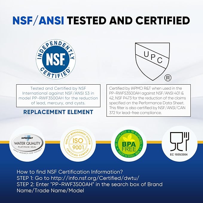 PUREPLUS LT800P NSF/ANSI 401, 53, 42 & NSF P473 Certified Certified Replacement for LG ADQ73613401, Kenmore 469490, 9490, ADQ73613402, ADQ736134, LSXS26326S LMXC23746S, LT120F, 1Pack