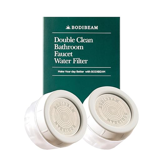 Bathroom Sink Filter, Set of 2, NSF Certified, Removes Fine Impurities, Chlorine & Rust, Vitamin C Gel, Skincare Water Filter, Gifts for Women