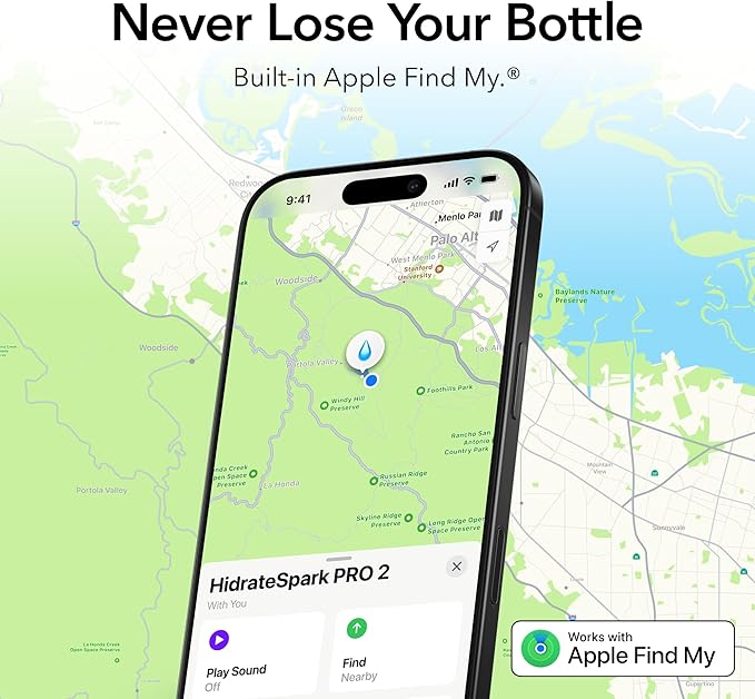 Hidrate Spark PRO 2 21 oz Straw – Smart Hydration Bottle with Clinically Accurate Water Tracking & Extended Battery Life – Syncs with Apple Health, Fitbit, Smart Rings & Watches - White