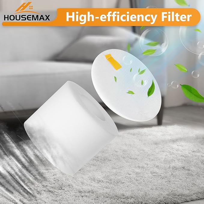 HOUSEMAX 2 Pack Foam & Felt Filters Replacement for Shark Rotator Powered Lift-Away NV650, NV650W, NV652, NV750W, NV751, NV651, NV752 Replace Part XFF650 - AquaVibe